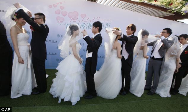 12 brides and grooms