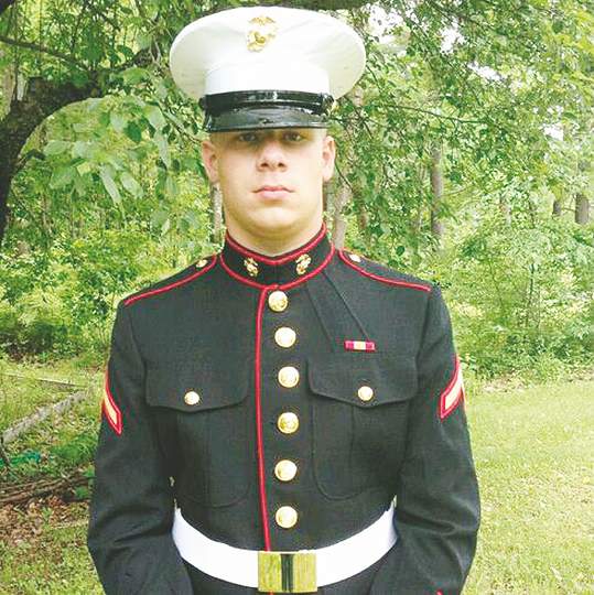 Lance Cpl. Brandon Garabrant, a 19-year-old from Greenfield who loved being a Marine and a firefighter, gave his life for his country Friday.