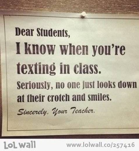 texting-in-class